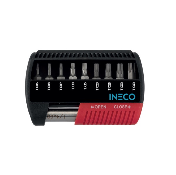 Assortimento 10 inserti Torx TX